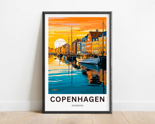 Copenhagen Travel Poster