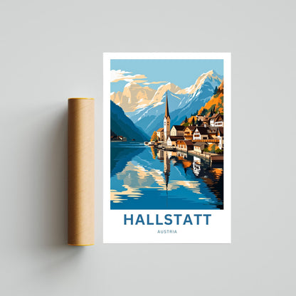 Hallstatt Travel Poster