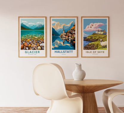 Hallstatt Travel Poster