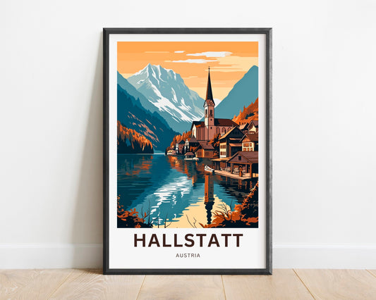 Hallstatt Travel Poster