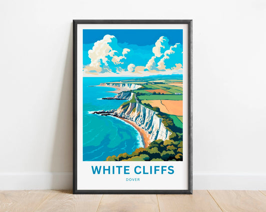 White Cliffs of Dover Travel Poster