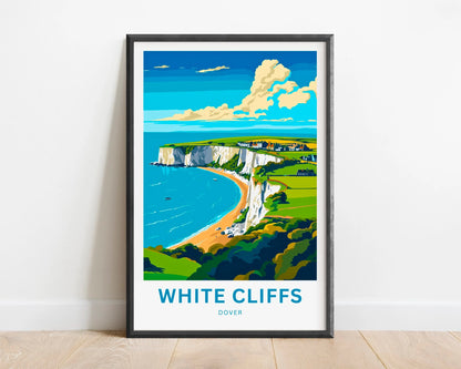 White Cliffs of Dover Travel Poster