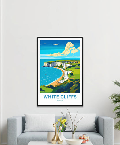 White Cliffs of Dover Travel Poster