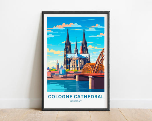 Cologne Cathedral Travel Poster