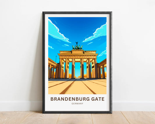 Brandenburg Gate Travel Poster