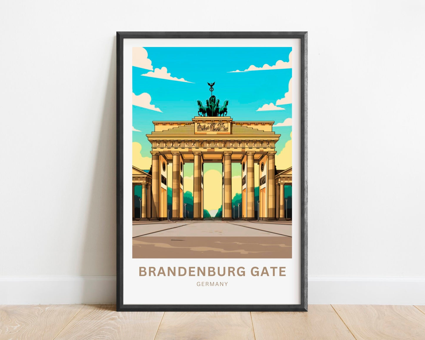 Brandenburg Gate Travel Poster