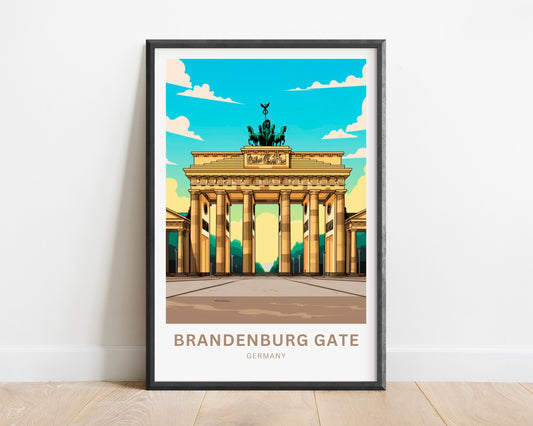 Brandenburg Gate Travel Poster