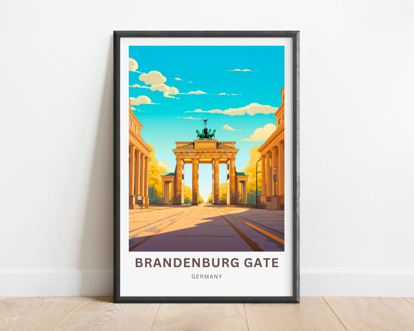 Brandenburg Gate Travel Poster