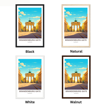 Brandenburg Gate Travel Poster