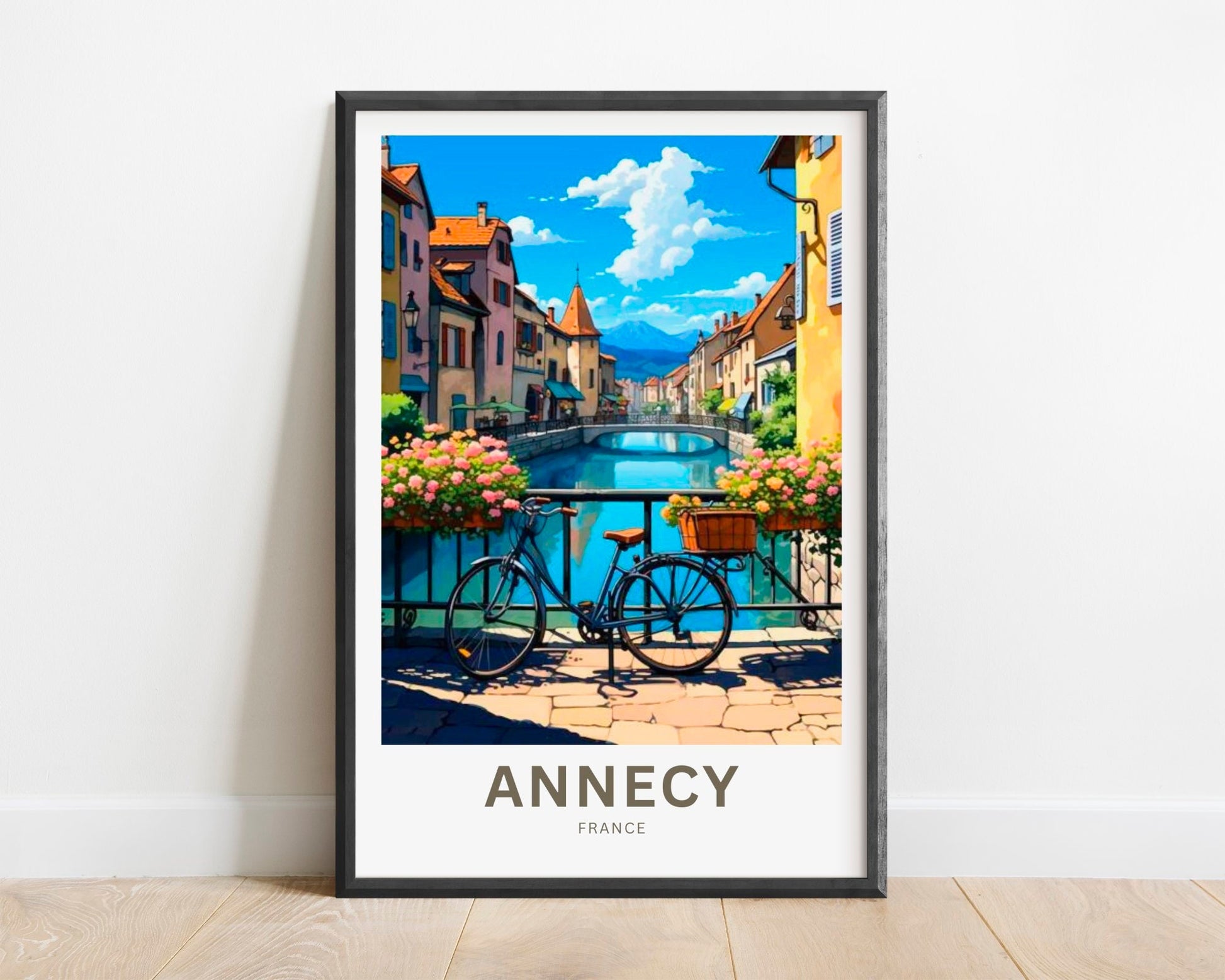 Annecy Travel Print - Annecy poster, France Wall Art, Framed present, Gift France Present - TravelTreasureCo