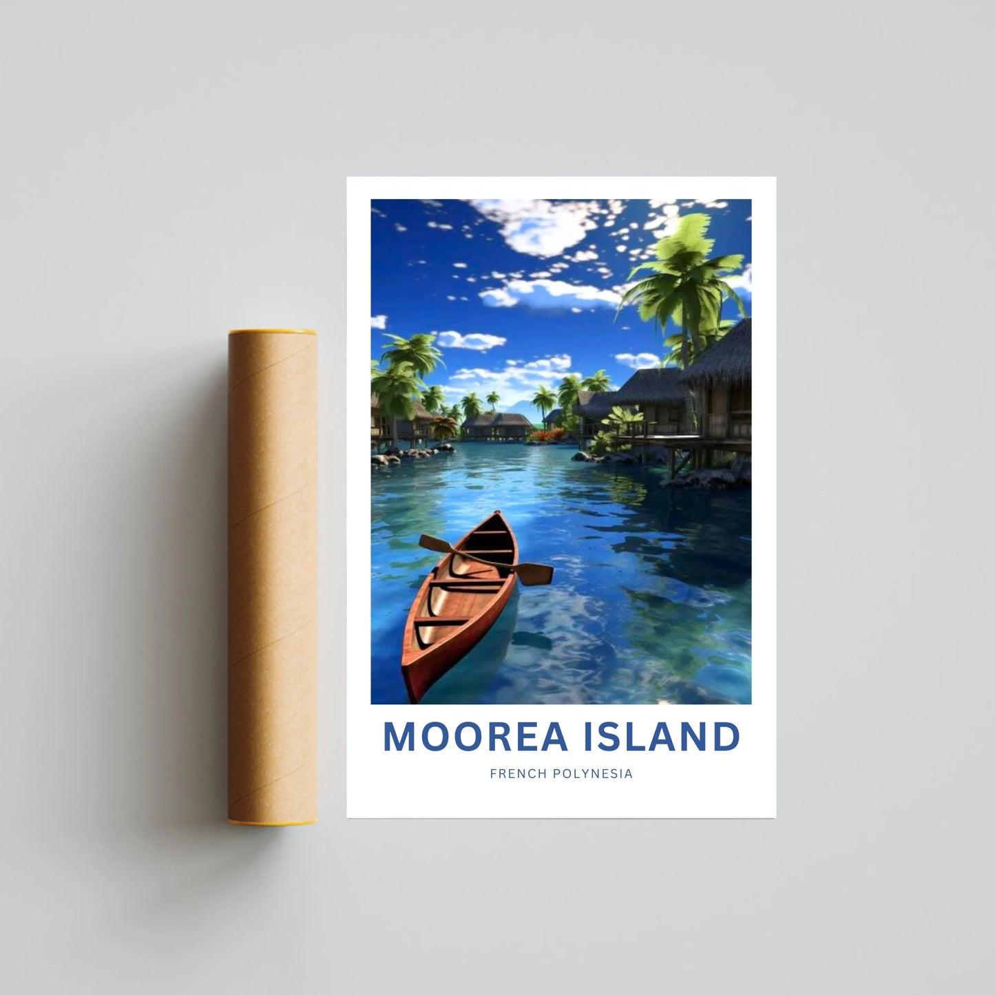 Moorea Island Travel Poster