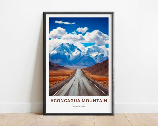 Aconcagua Travel Print - Mountain Majesty