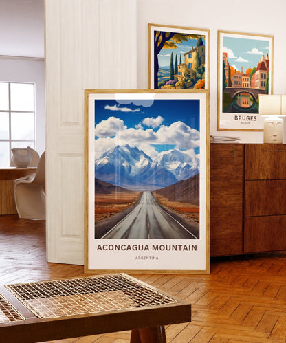 Aconcagua Travel Print - Mountain Majesty