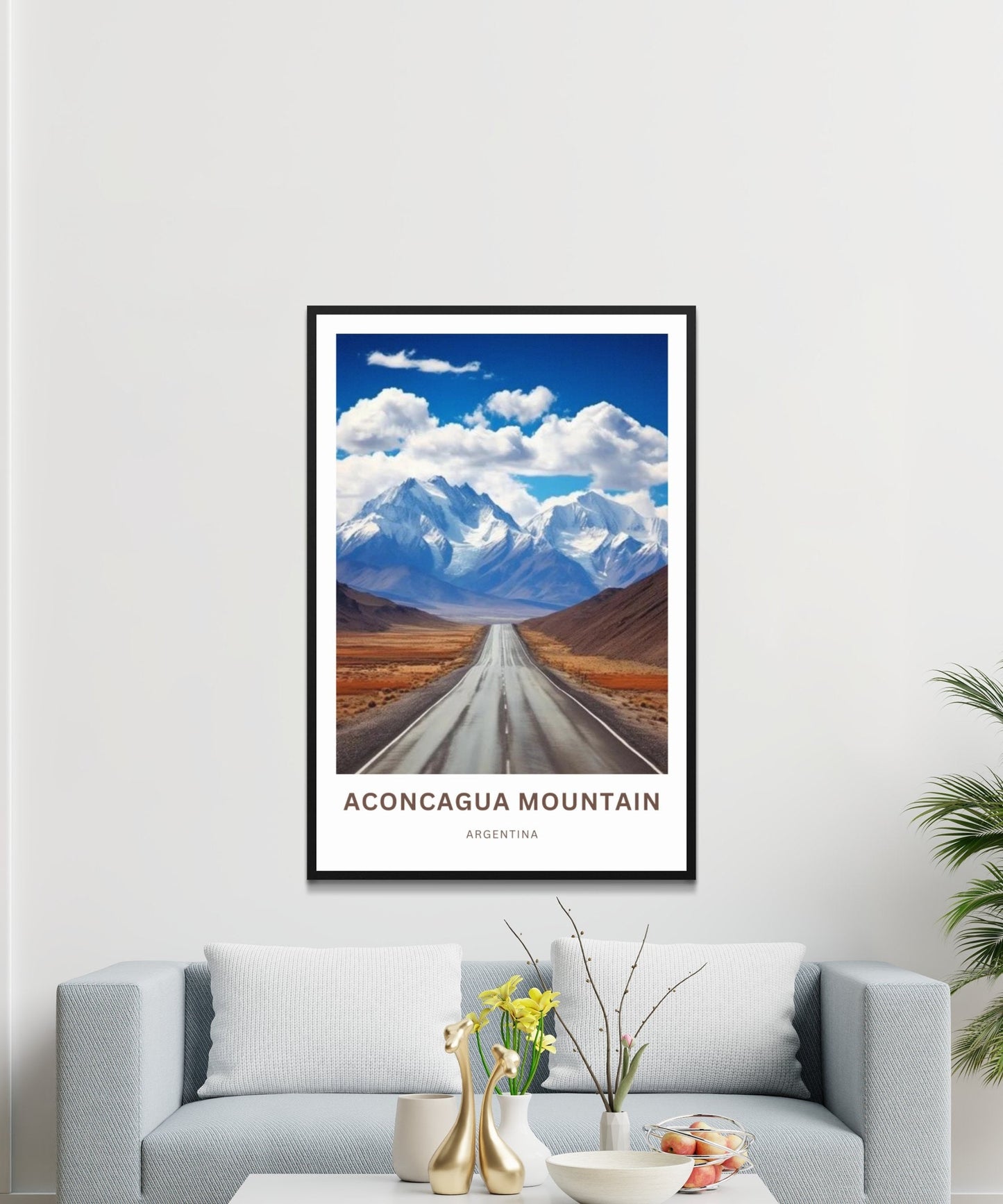 Aconcagua Travel Print - Mountain Majesty