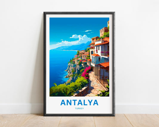 Antalya Travel Poster