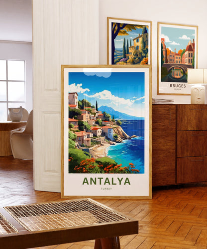 Antalya Travel Poster