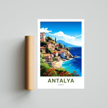 Antalya Travel Poster