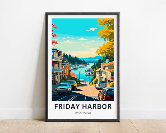 Friday Harbor Travel Poster