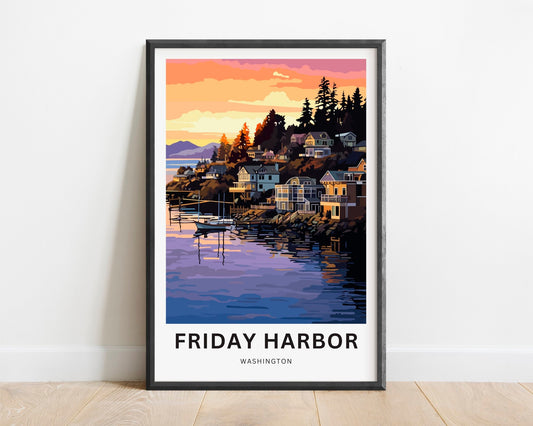 Friday Harbor Travel Poster