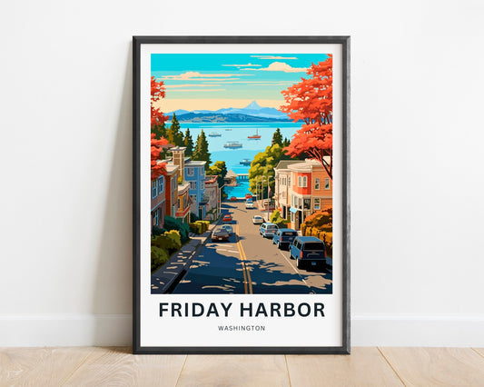 Friday Harbor Travel Poster