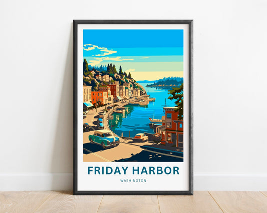 Friday Harbor Travel Poster