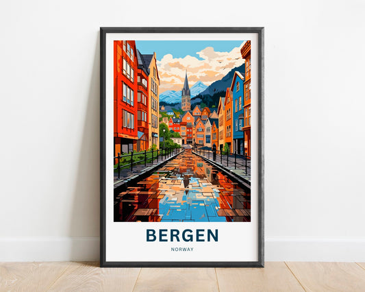 Bergen Travel Poster