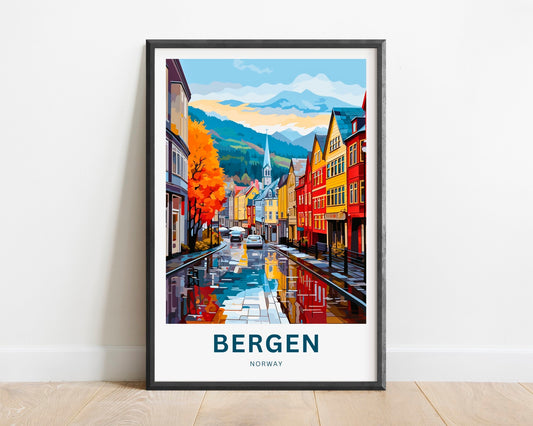 Bergen Travel Poster