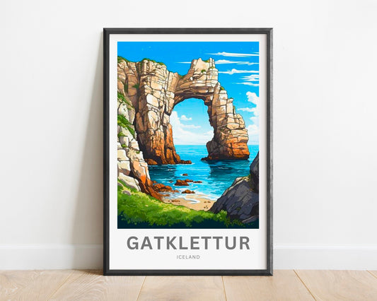 Gatklettur Travel Poster
