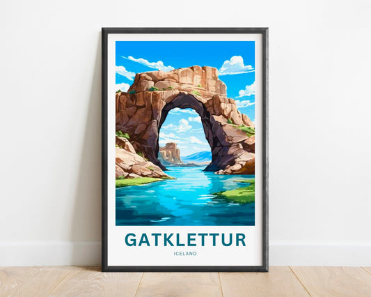 Gatklettur Travel Poster