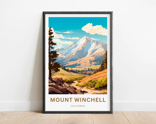 Mount Winchell Travel Poster