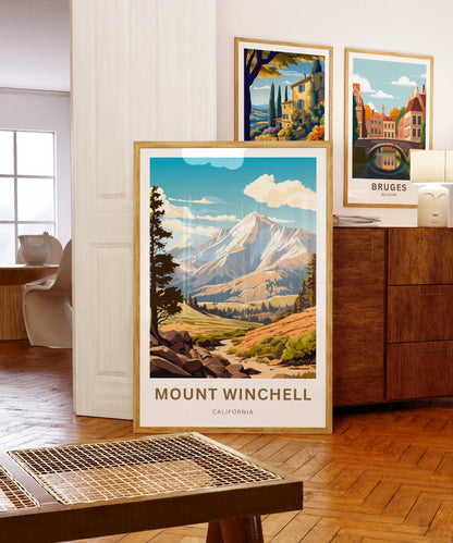 Mount Winchell Travel Poster