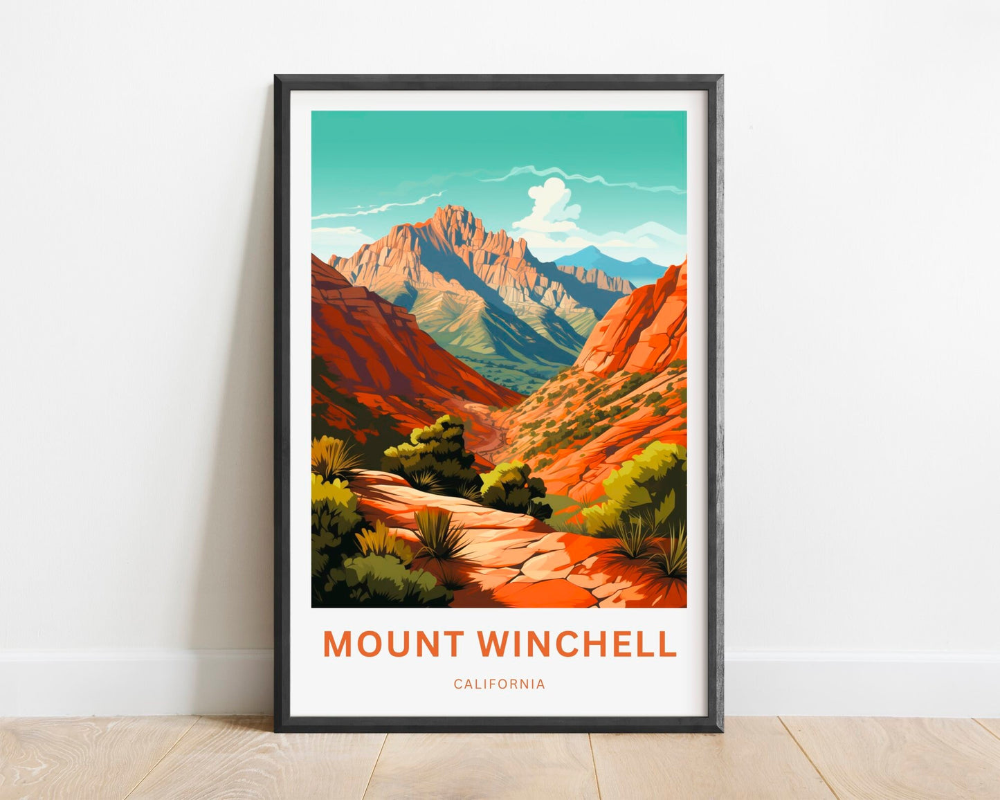 Mount Winchell Travel Poster