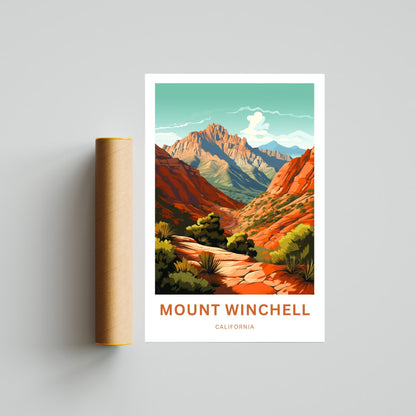 Mount Winchell Travel Poster