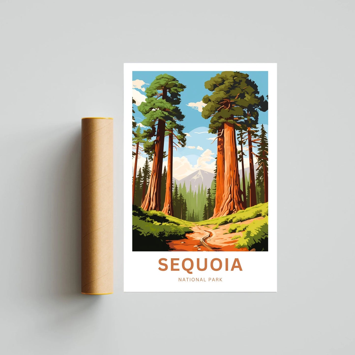 Sequoia National Park Travel Poster