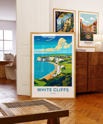 White Cliffs of Dover Travel Poster