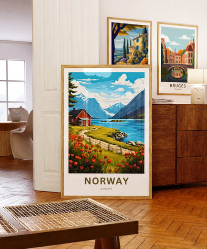 Norway  Travel Poster