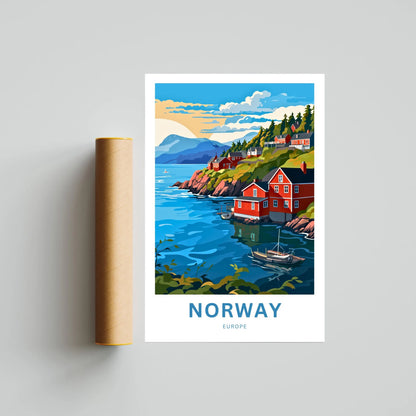 Norway  Travel Poster