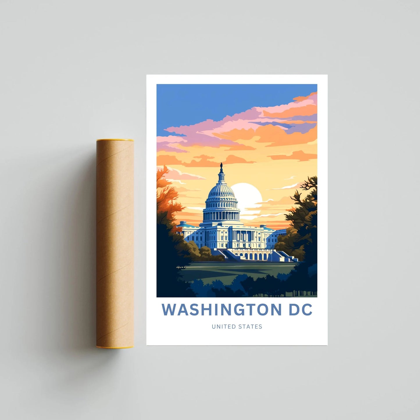 Washington DC Travel Poster