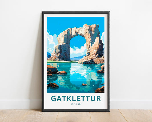 Gatklettur Travel Poster