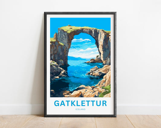 Gatklettur Travel Poster