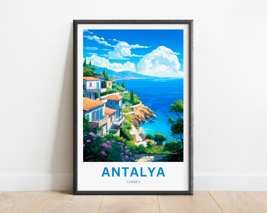 Antalya Travel Poster