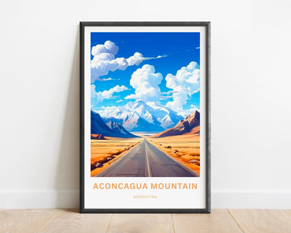 Aconcagua Travel Poster