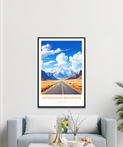 Aconcagua Travel Poster