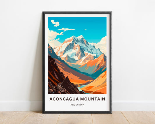 Aconcagua Travel Print - Alpine Escape