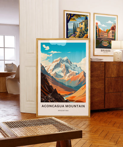 Aconcagua Travel Print - Alpine Escape