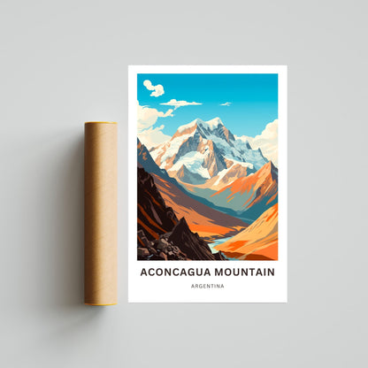 Aconcagua Travel Print - Alpine Escape