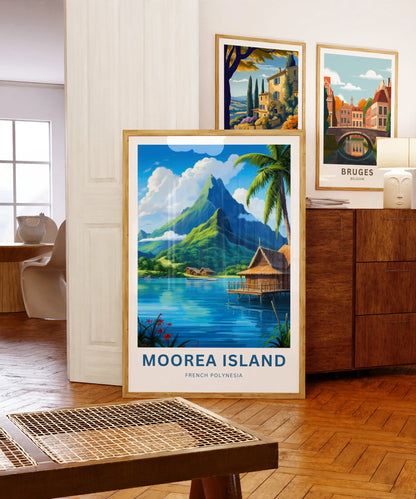 Moorea Island Travel Poster