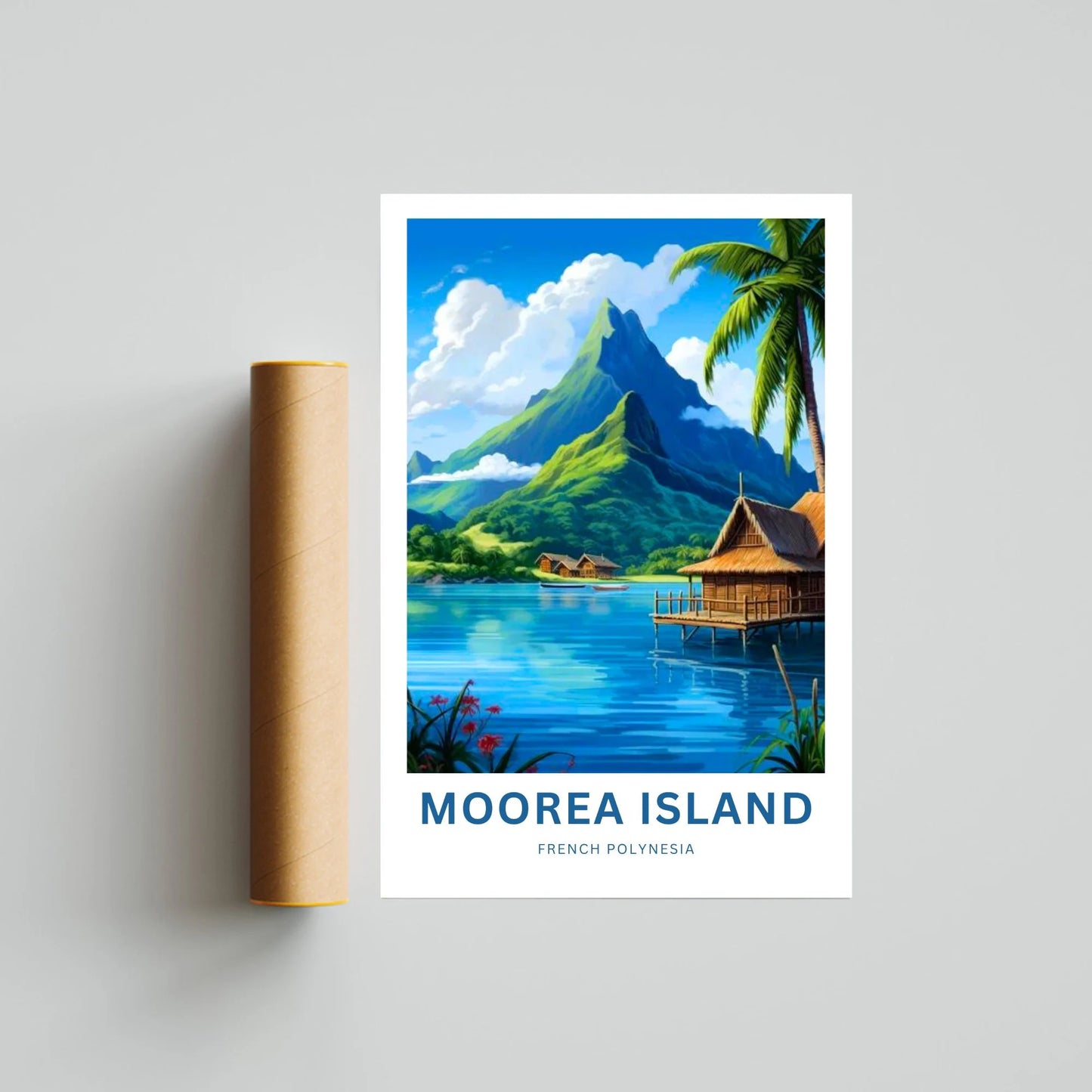 Moorea Island Travel Poster