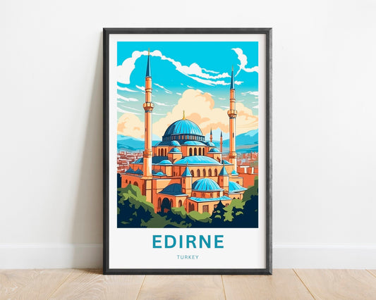 Edirne Travel Poster