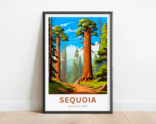 Sequoia National Park Travel Poster